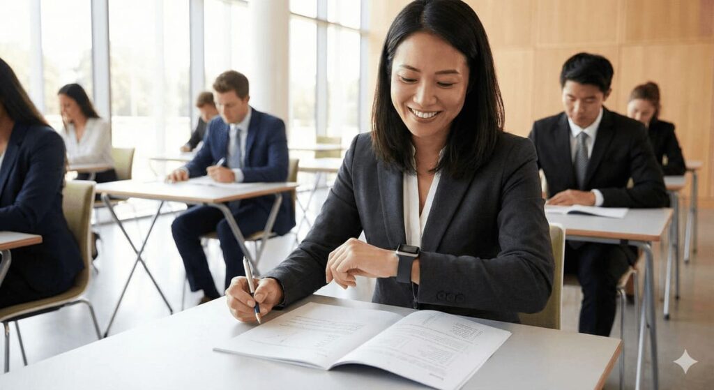 昇格試験ケーススタディを完成させた受験者