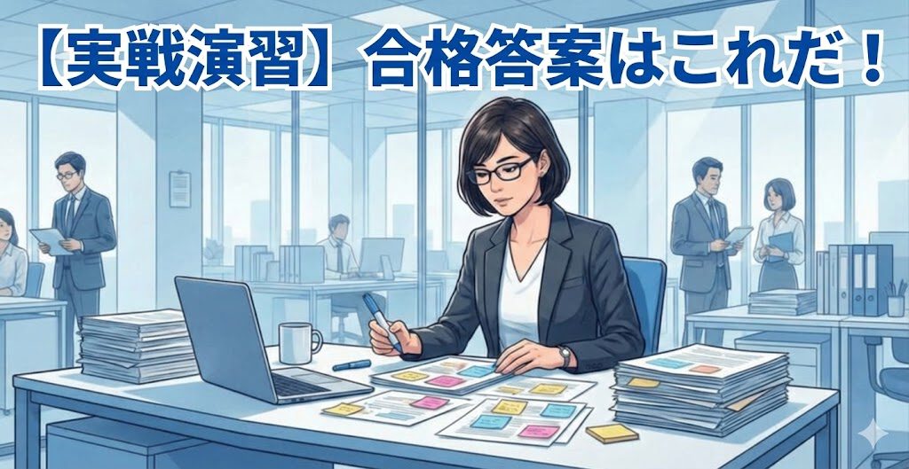 ケーススタディ演習に取り組むビジネスパーソンのイメージ