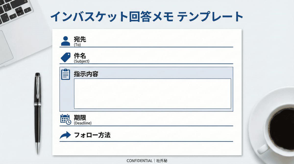 インバスケット回答の型テンプレート