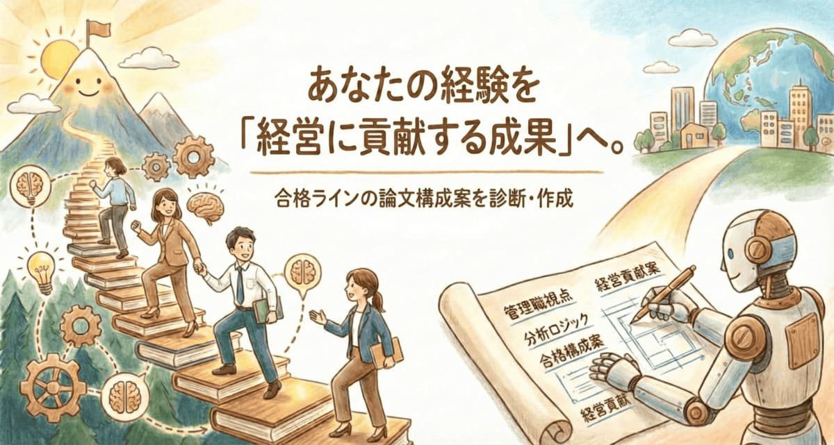 昇格試験論文・自動構築エージェントノアイキャッチ