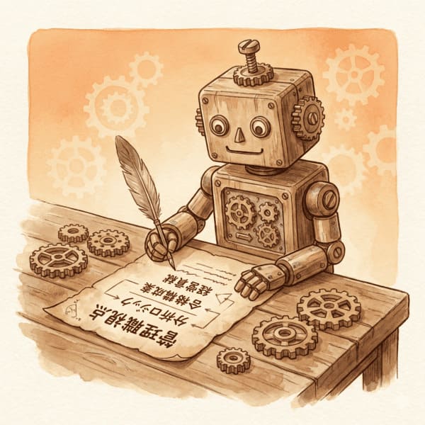 論文を書くAIロボット