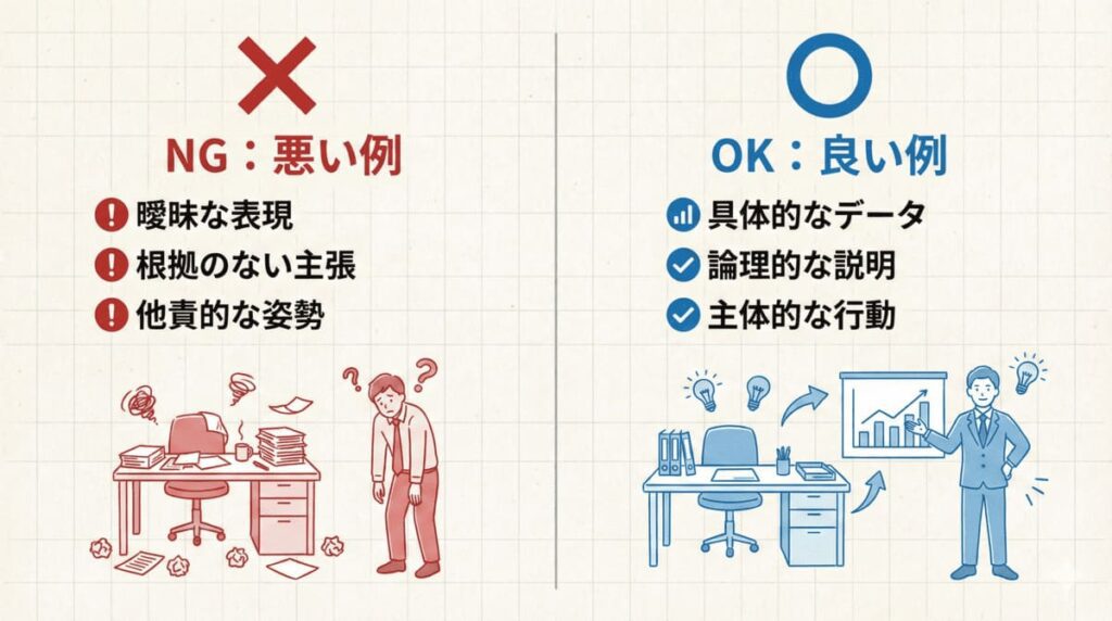 NGな志望動機とOKな志望動機の比較