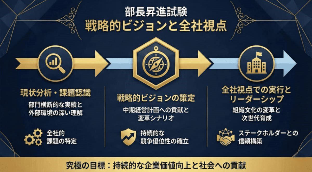 部長の昇格試験ESと面接対策の全体像