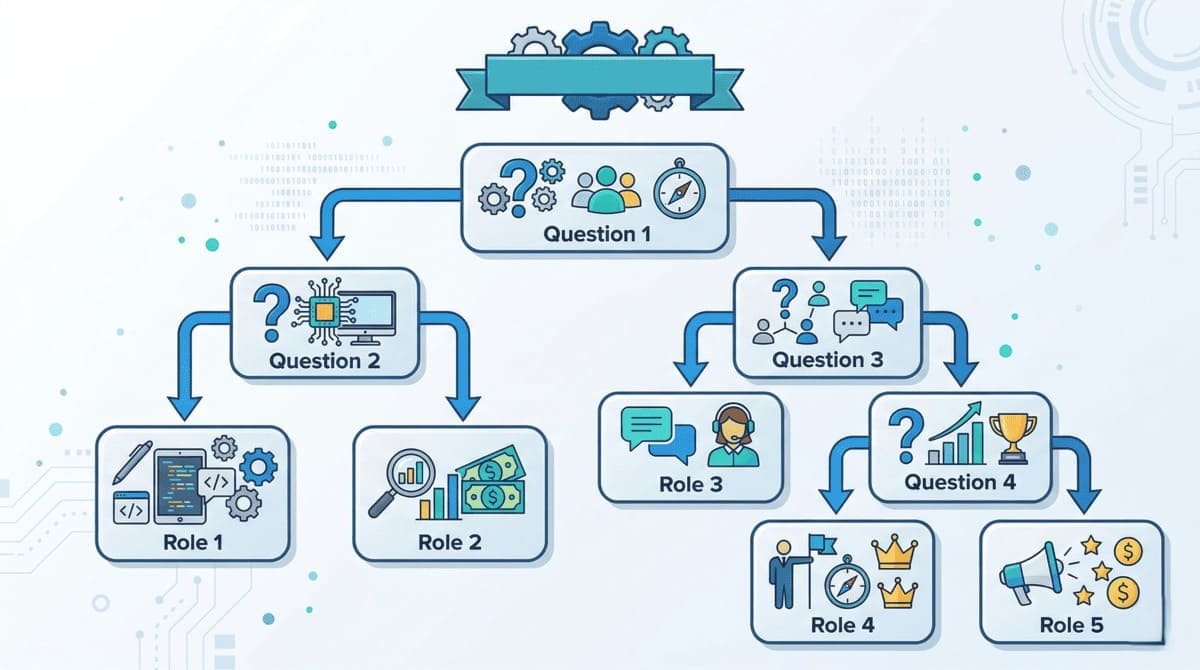 自分に合うポジションを見つける診断フローチャート