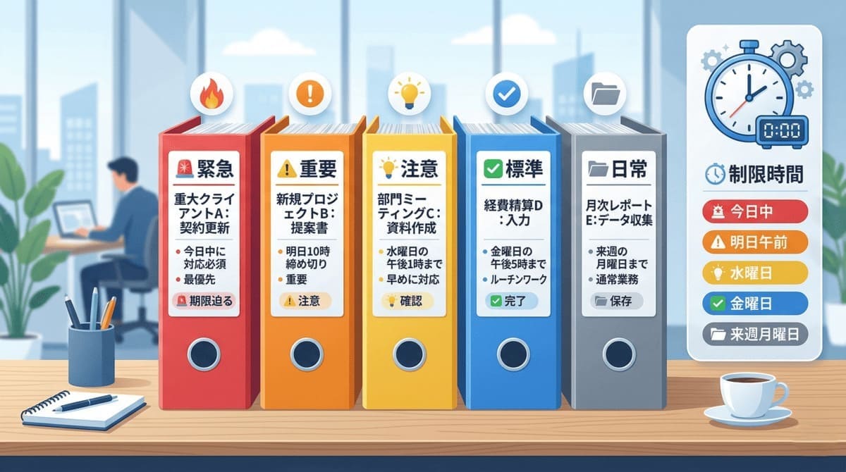 インバスケット練習問題セット①｜優先順位判断の初級5問