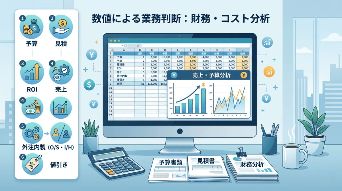 インバスケット練習問題セット④｜数値判断の中級6問